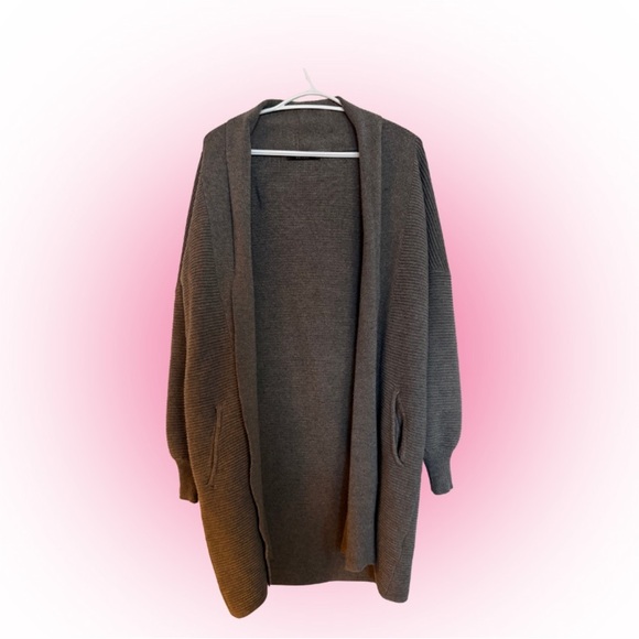 Deluc Sweaters - Deluc Gray Open-Front Sweater